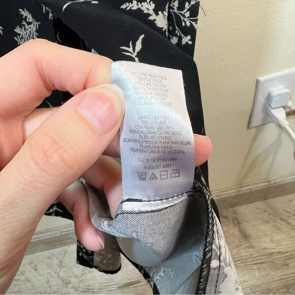 ✨ Sweet Baby Jamie Collared Button Up Dress Black 8 - Picture 11 of 15